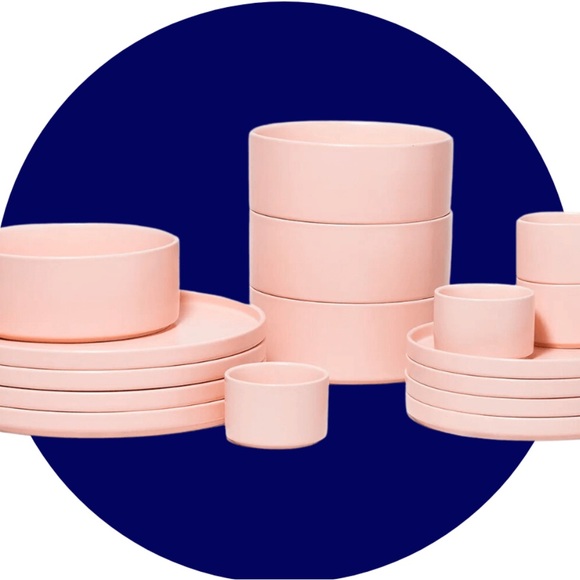 HUDSON & OAK | Blush dish set of 6 settings - Picture 1 of 5
